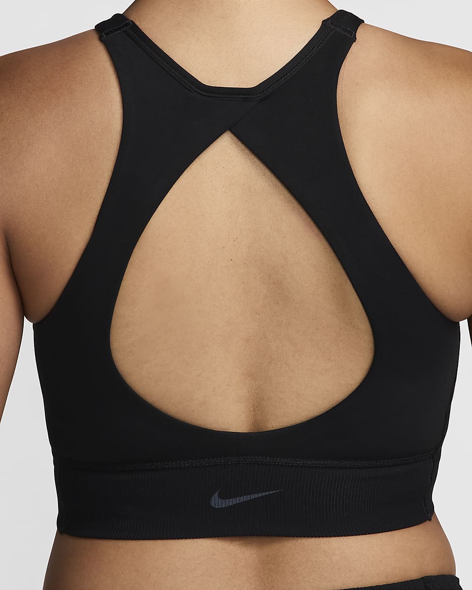 Nike high neck sports bra clearance
